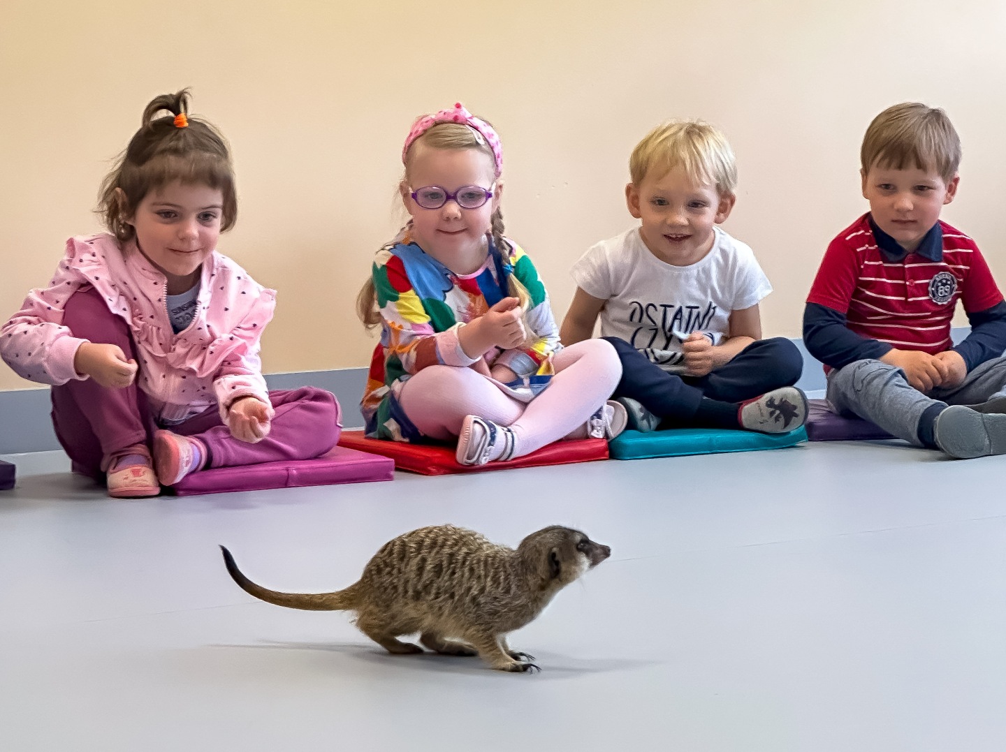 RADOŚĆ I ZASKOCZENIE PODCZAS WIZYTY MIĘCIUTKIEGO GOŚCIA Z AFRYKI